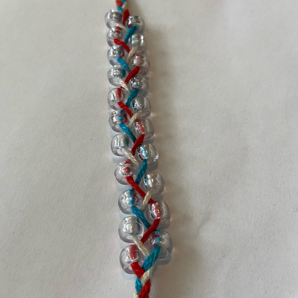 Braided Friendship Bracelet With Beads